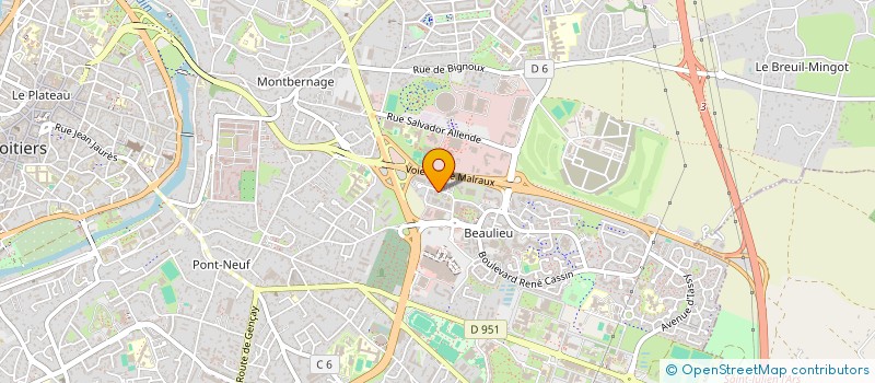 localisation de l'entreprise ITEC STRUCTURES à POITIERS