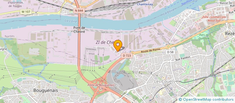 localisation de l'entreprise ITECOM à NANTES