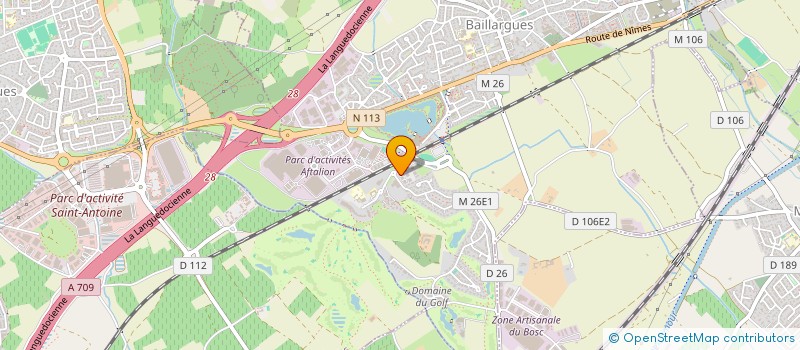localisation de l'entreprise ITECOM  BAILLARGUES