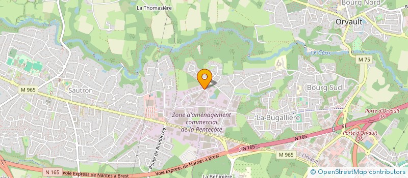 localisation de l'entreprise ITEL à ORVAULT