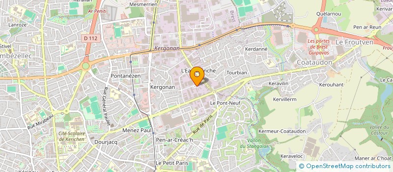 localisation de l'entreprise ITELCOM à BREST