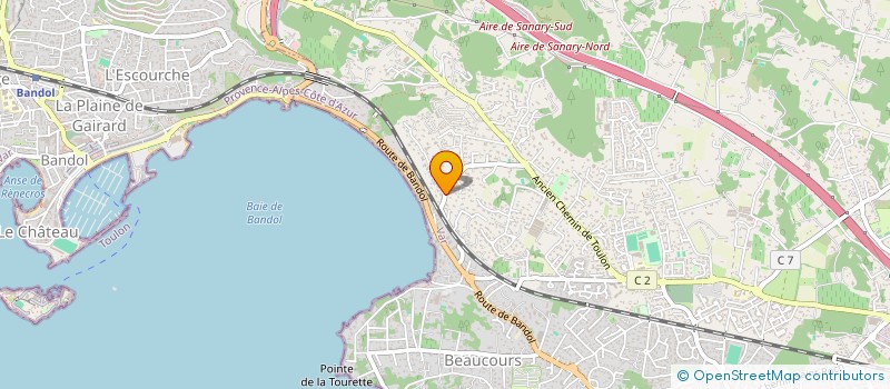 localisation de l'entreprise ITEMPRO à SANARY-SUR-MER