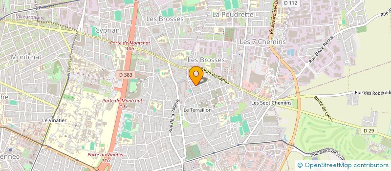 localisation de l'entreprise ITEN à BRON