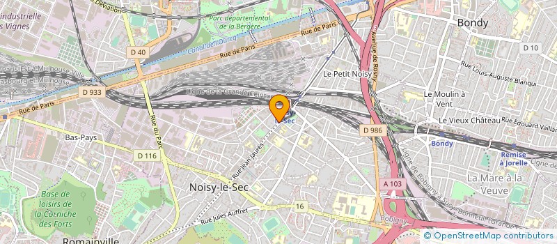 localisation de l'entreprise ITENS FORMWORK à NOISY-LE-SEC