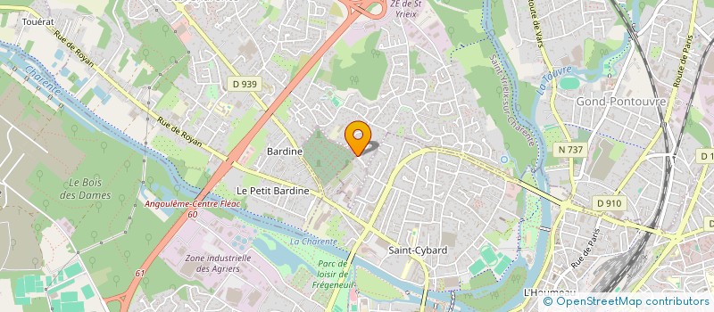 localisation de l'entreprise ITER CONSEIL  SAINT-YRIEIX-SUR-CHARENTE