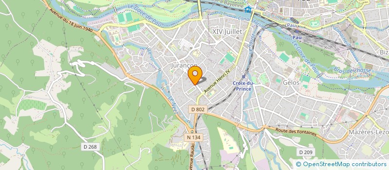 localisation de l'entreprise ITERAA SPA à JURANCON