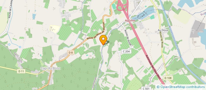 localisation de l'entreprise ITERAPRAXIS  SAINT-PIERRE-DE-BUZET