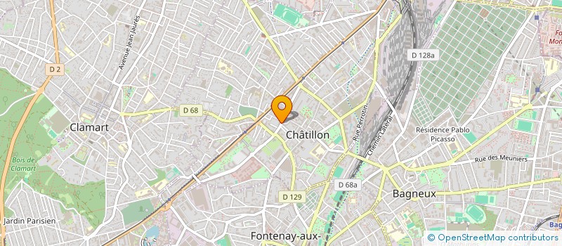 localisation de l'entreprise ITERATION  CHATILLON