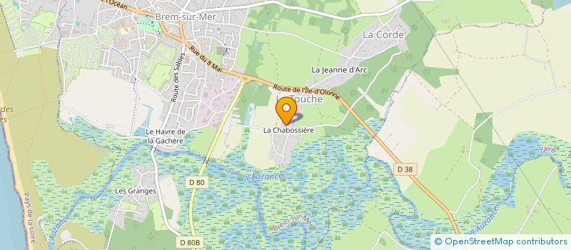 localisation de l'entreprise ITERFACIO à BREM-SUR-MER