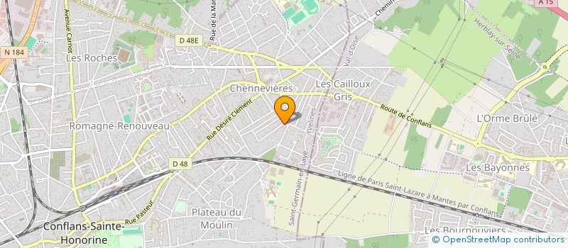 localisation de l'entreprise ITERRE  CONFLANS-SAINTE-HONORINE