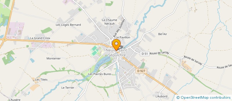 localisation de l'entreprise ITEX 36  NEUVY-SAINT-SEPULCHRE