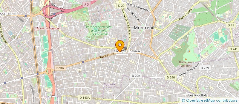 localisation de l'entreprise ITF à MONTREUIL