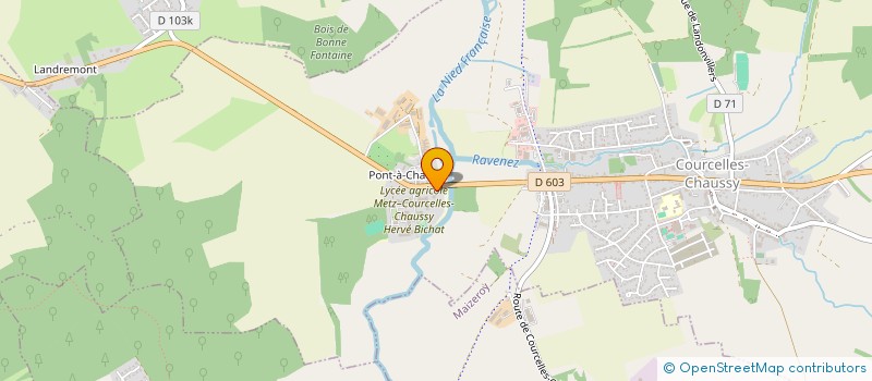 localisation de l'entreprise ITF BATIMENT  COURCELLES-CHAUSSY