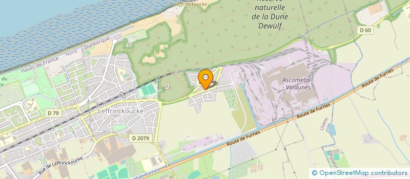 localisation de l'entreprise ITF NORD à LEFFRINCKOUCKE