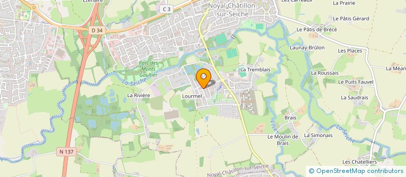 localisation de l'entreprise ITFOCUS  NOYAL-CHATILLON-SUR-SEICHE