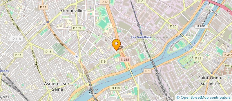 localisation de l'entreprise ITGUARD à GENNEVILLIERS