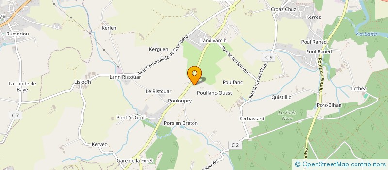 localisation de l'entreprise ITH YACHTING  QUIMPERLE