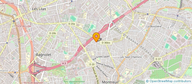 localisation de l'entreprise ITHAKAS  MONTREUIL