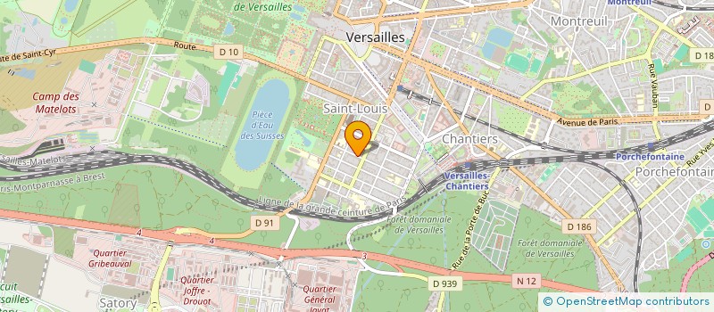 localisation de l'entreprise ITHAKE à VERSAILLES