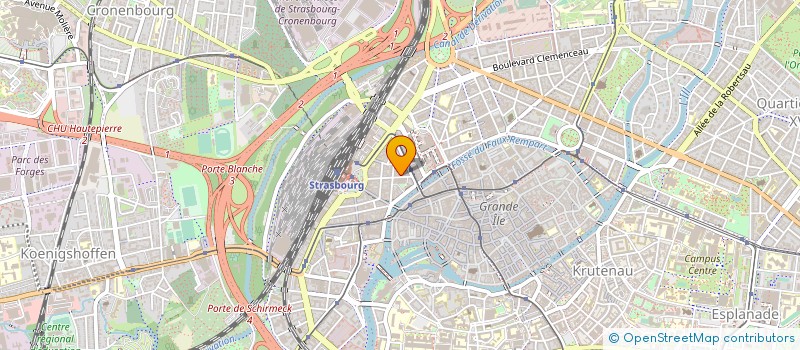 localisation de l'entreprise ITHAQUE à STRASBOURG