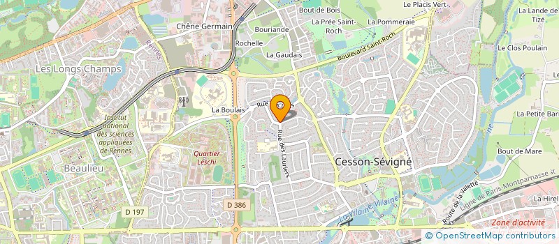 localisation de l'entreprise ITHAQUE  CESSON-SEVIGNE