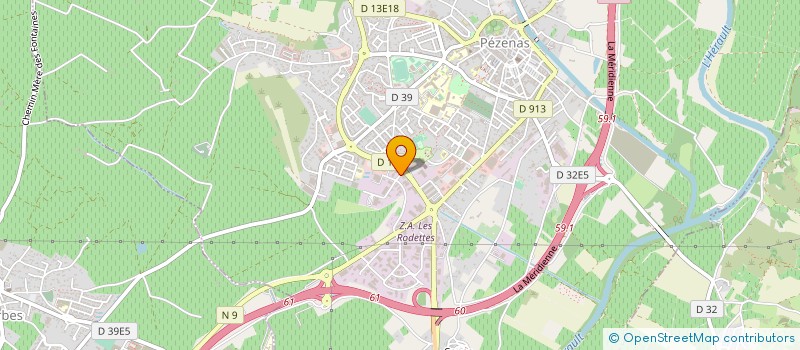 localisation de l'entreprise ITHAQUE à PEZENAS