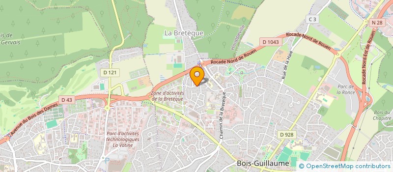 localisation de l'entreprise ITHAQUE à BOIS-GUILLAUME