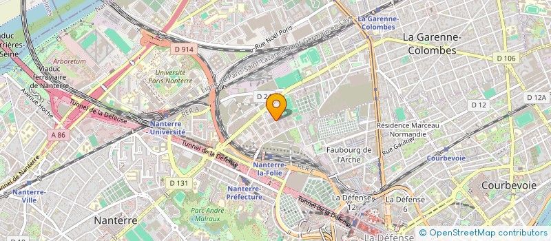 localisation de l'entreprise ITHAQUE  NANTERRE