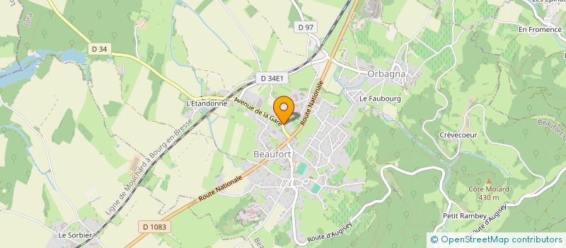 localisation de l'entreprise ITHD LOGISTIQUE  BEAUFORT-ORBAGNA