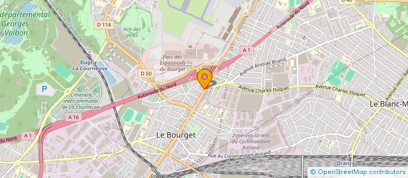 localisation de l'entreprise ITHEK CLIM à LE BOURGET