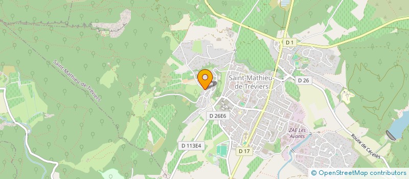 localisation de l'entreprise ITHERAPIC à SAINT-MATHIEU-DE-TREVIERS