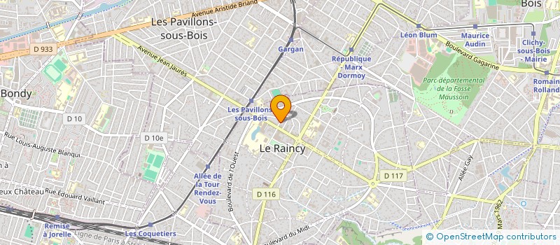 localisation de l'entreprise ITHILIEN  LE RAINCY