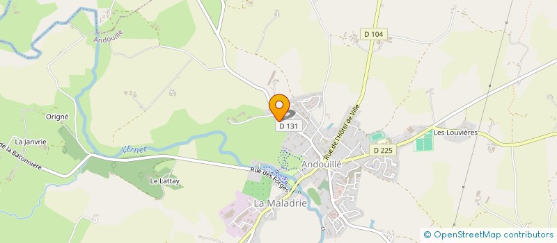 localisation de l'entreprise ITHOO  ANDOUILLE