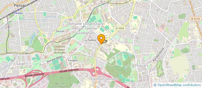 localisation de l'entreprise ITHUBSERVICE  TALENCE