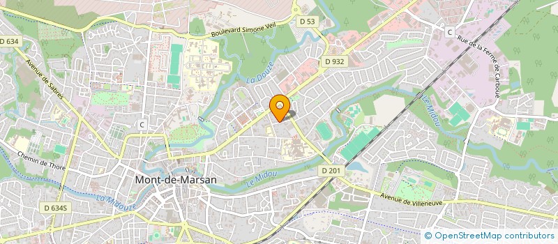 localisation de l'entreprise ITHURBIDE  MONT-DE-MARSAN