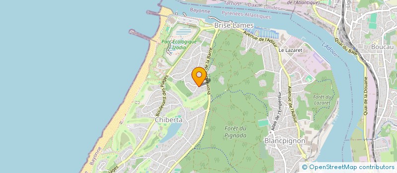 localisation de l'entreprise ITHURBIDE  ANGLET