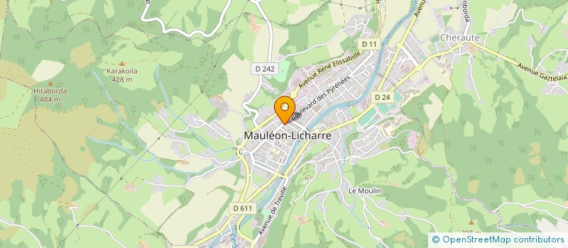 localisation de l'entreprise ITHURRALDE  MAULEON-LICHARRE