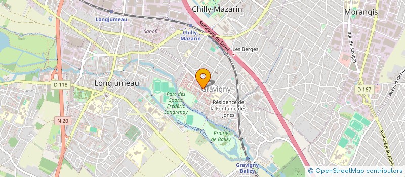 localisation de l'entreprise ITI CONSULTING à CHILLY-MAZARIN