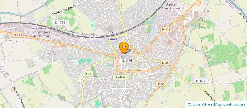 localisation de l'entreprise ITIBAT  LUNEL
