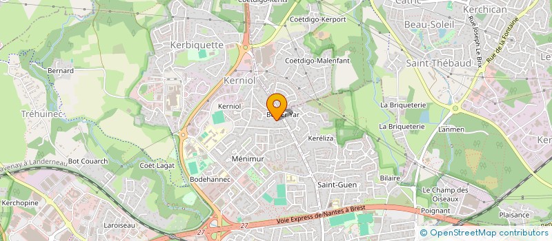 localisation de l'entreprise ITIK à VANNES