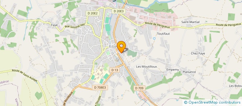 localisation de l'entreprise ITINERAIRE BAROQUE à RIBERAC