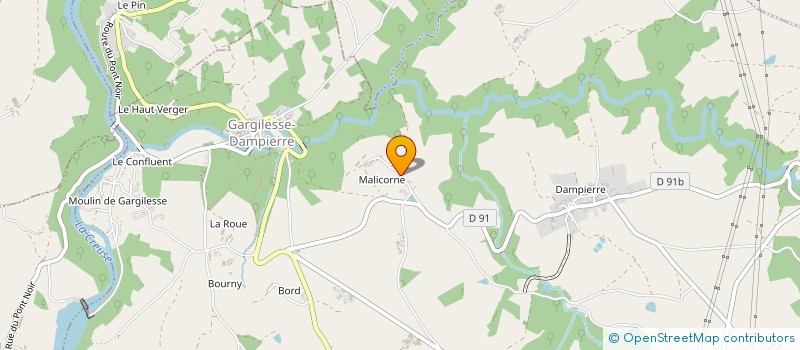 localisation de l'entreprise ITINERAIRE BIS à GARGILESSE-DAMPIERRE