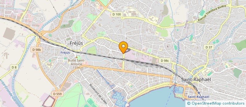 localisation de l'entreprise ITINERAIRE BIS à FREJUS