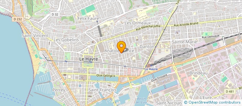 localisation de l'entreprise ITINERAIRES à LE HAVRE