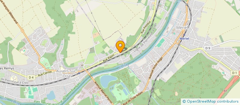 localisation de l'entreprise ITINERAIRES à AUVERS-SUR-OISE