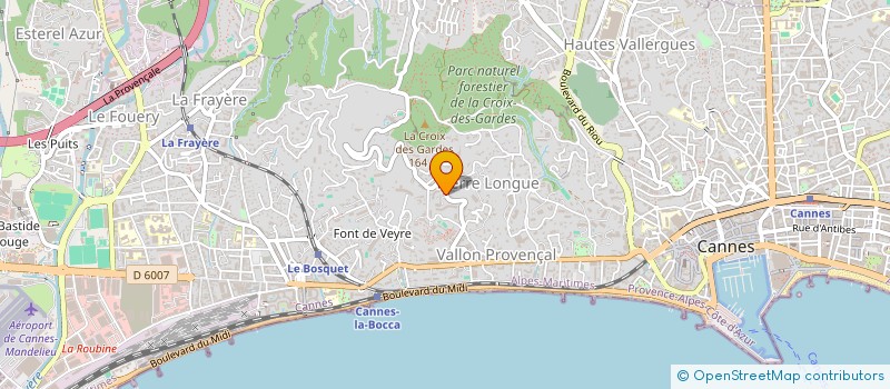 localisation de l'entreprise ITINERAIRES à CANNES
