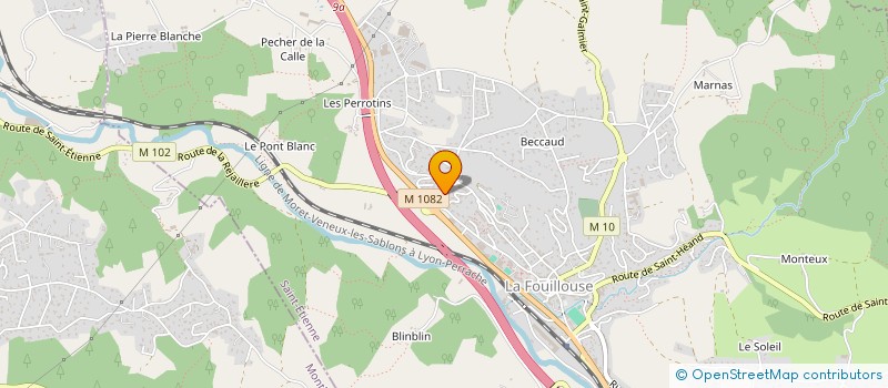 localisation de l'entreprise ITINERAIRES  LA FOUILLOUSE