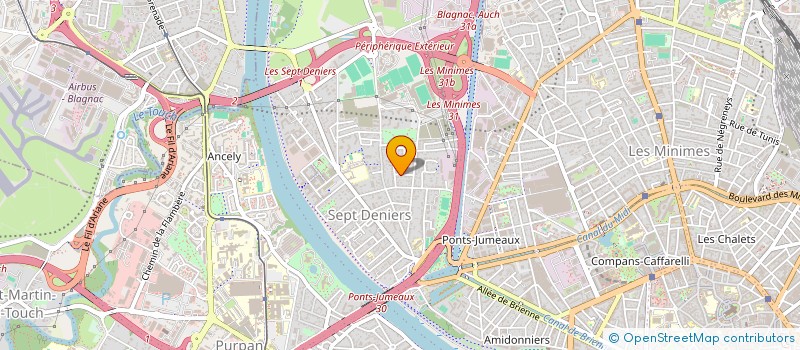 localisation de l'entreprise ITINERAIRES SUD à TOULOUSE