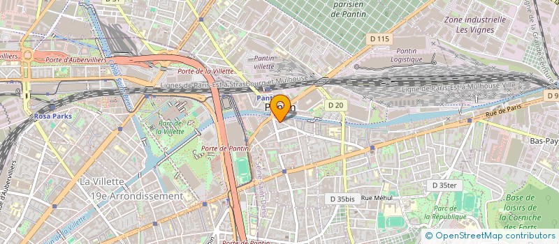 localisation de l'entreprise ITINERANCES PASSERELLES à PANTIN