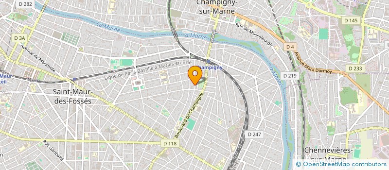 localisation de l'entreprise ITINERANTUR  SAINT-MAUR-DES-FOSSES